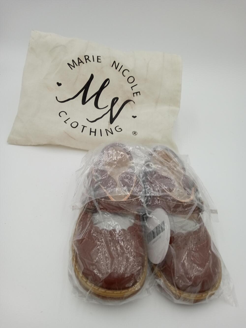 Marie Nicole Clothing Shoes Girls Size 7 Brown Scalloped Mary Jane Dress Formal